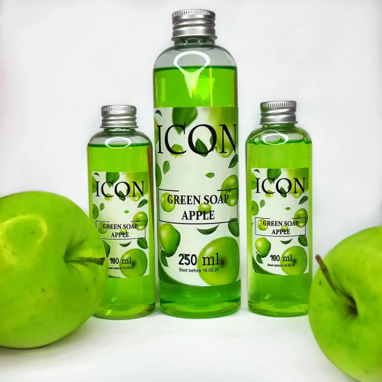 Зеленое мыло ICON Green Soap "Apple" 100мл