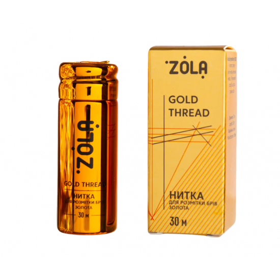Нить для эскиза бровей золотая Zola