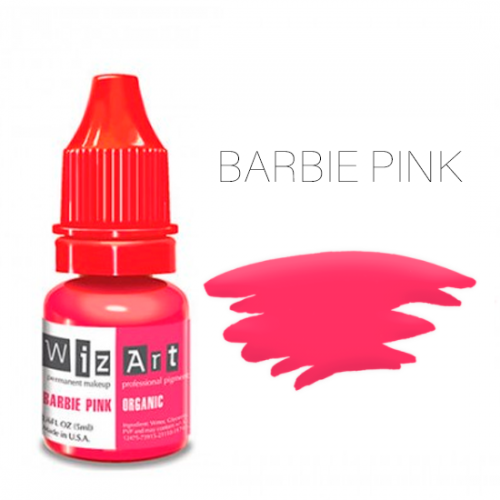 Пигмент WizArt Organic Barbie Pink 10 мл. для татуажа и перманентного макияжа
