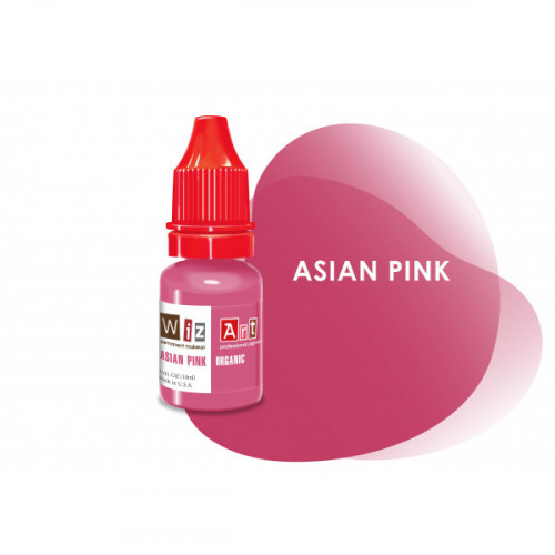 Пигмент WizArt Organic Asian Pink 10 мл. для татуажа и перманентного макияжа